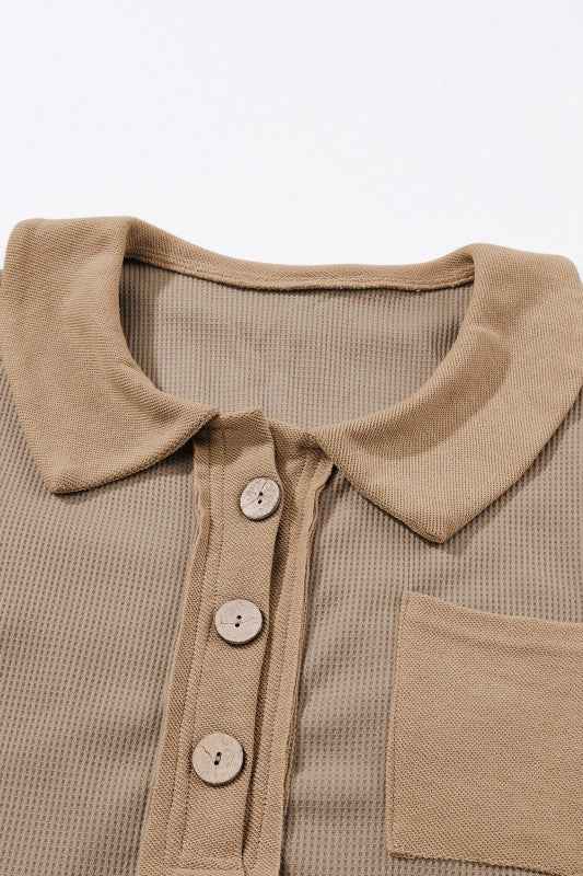 Bianca Waffle Knit Long Sleeve Top 3d90050f-7208-4acb-8157-d018d2f8a271