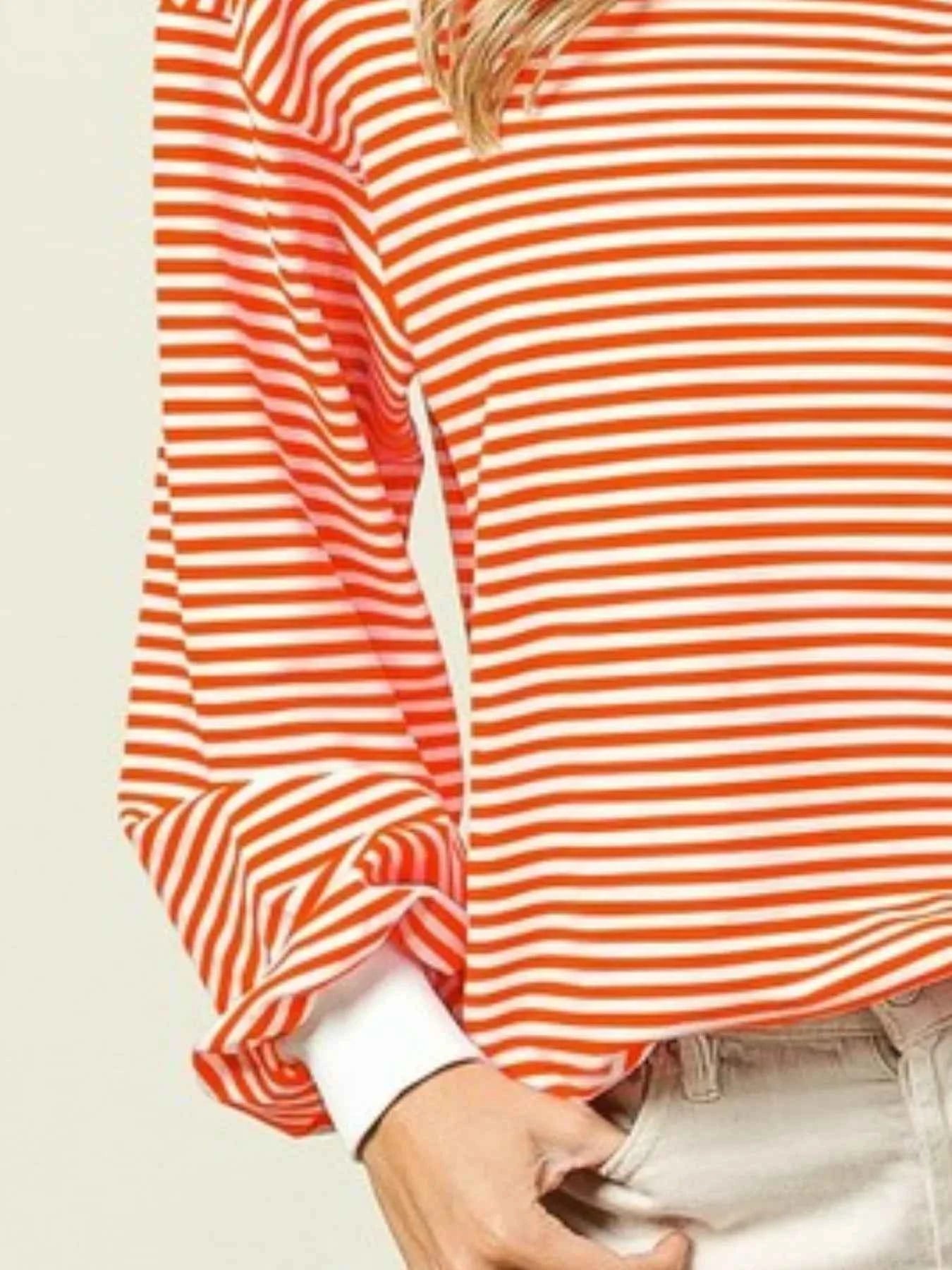 BiBi French Terry Stripe Long Sleeve Sweatshirt 3d97a61e-6001-4314-9df8-ae7369799a58-Max-Origin