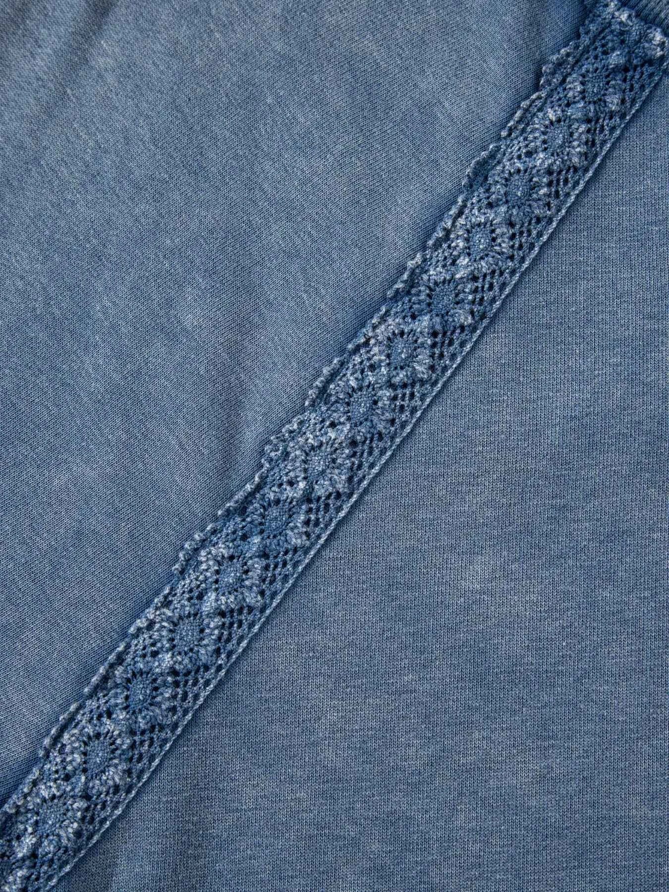 Lace Patchwork Detail Notched Neck Mineral Wash Baggy Sweatshirt 3d9d8936a3d94b0b9d7a574632db1c2f-Max-Origin