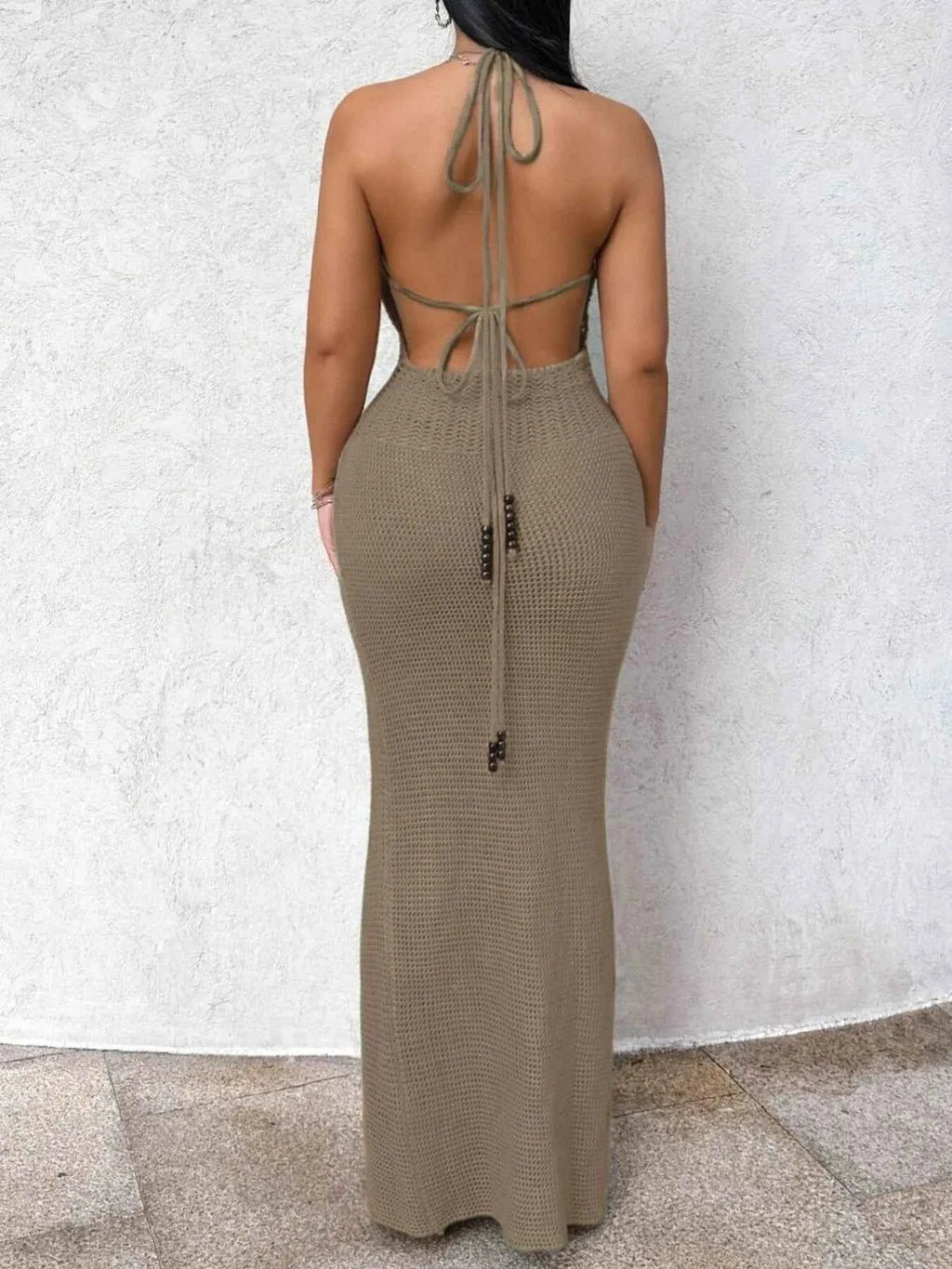 Halter Neck Maxi Bodycon Sweater Dress 3da72ff6-2d4d-44de-bc0c-64bf9a4ba315-Max-Origin
