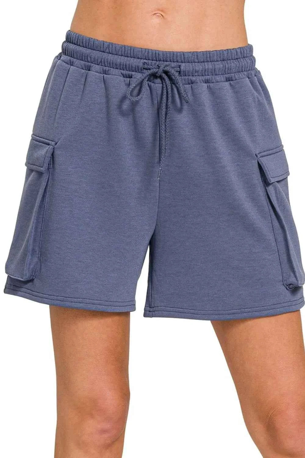 Zenana Scuba Thigh Pocket Shorts BLUE INDIGO 3dc51b78-0bb6-4bc8-9648-612c2c125f74-Max-Origin