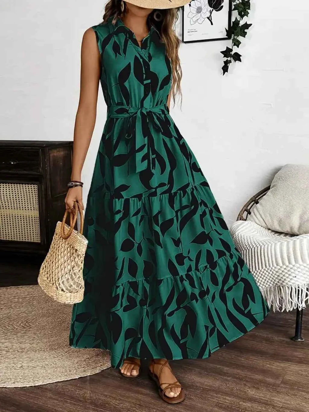 Printed Tie Waist Sleeveless Maxi Dress 3ddf3fdb-a5a2-441f-a5e7-b6f6fe8c3a32-Max-Origin