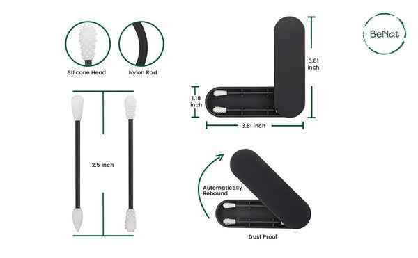 Reusable Silicone Cotton Swab -2 Pack 3e0bd41f-14ad-426a-921d-683578ed2ba7