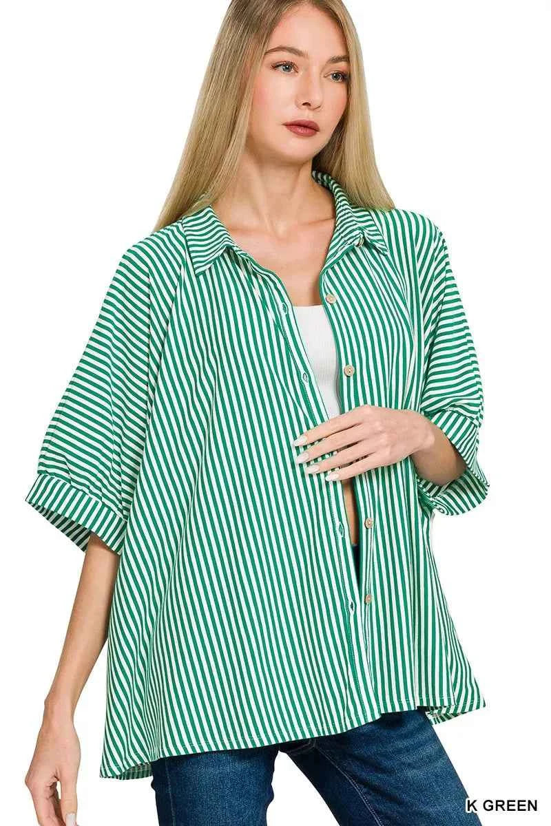 Zenana Oversized Stripe Button Down Shirt 3e2a92b3b8284e7e9f66259ef1c63402-Max-Origin