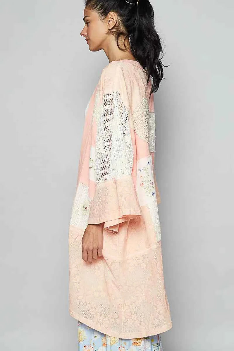 POL Double Gauze and Lace Mix Cardigan with Embroidered Detail 3e2de021-2613-4631-8ab0-fe634c11aad9-Max-Origin