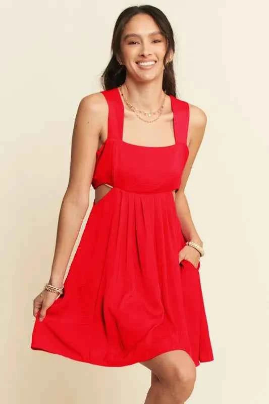 Davi & Dani Washed Satin Cutout Skirt Bandeau Mini Dress Orange 3e2dff13ae3343d1bb1d4d10bed8893b-Max-Origin