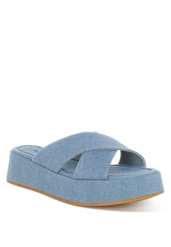 Karbi Denim Flatform Slip Ons Denim 3e424856-13ba-4f47-b458-b38727a53d43