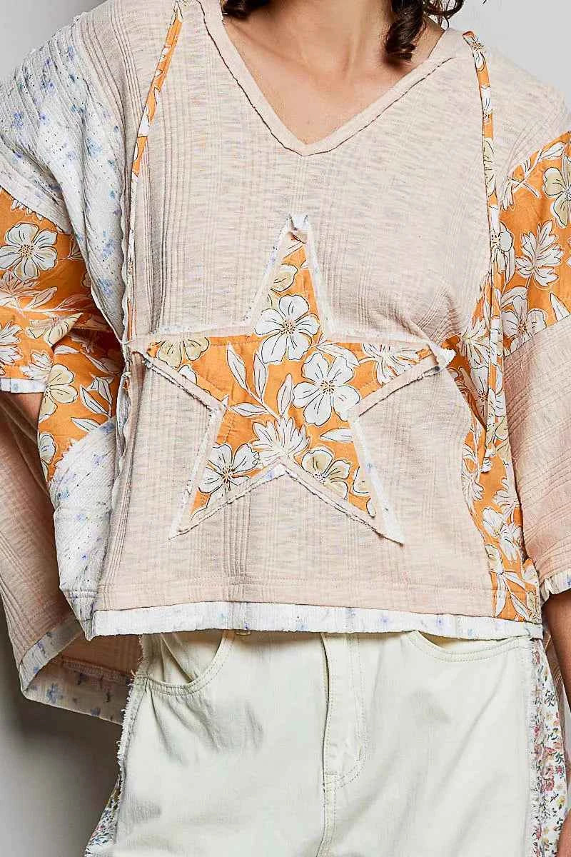 POL Floral Star Patch Hooded Blouse with Lace Contrast Detail 3e53c397-bb77-4fe3-9e9d-8e55973e6d0f-Max-Origin