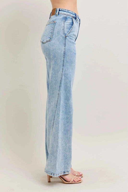 Full Size High Waist Wide Leg Jeans with Skewed Inseam Plus Size 3e55af01cdba4b03b44d7c5836074ac3-Max-Origin