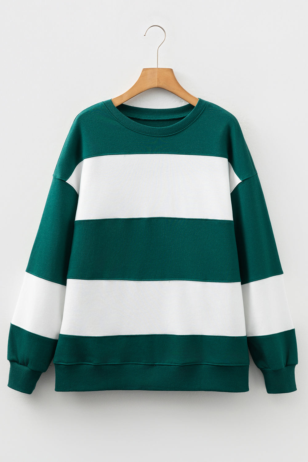 Evergreen Colorblock Drop Shoulder Baggy Sweatshirt 3e68bda7a213d07b