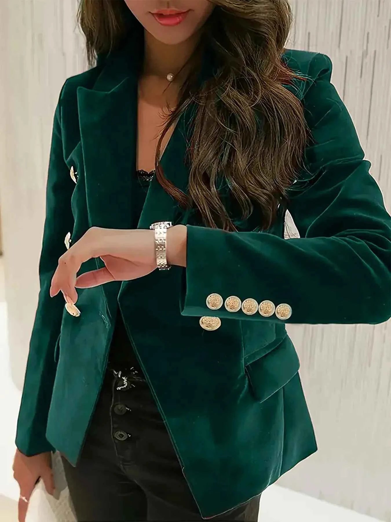 One Button Closure Slim Blazer with Pockets 3e70a63ca21d4645ab969c388af3b11e-Max-Origin