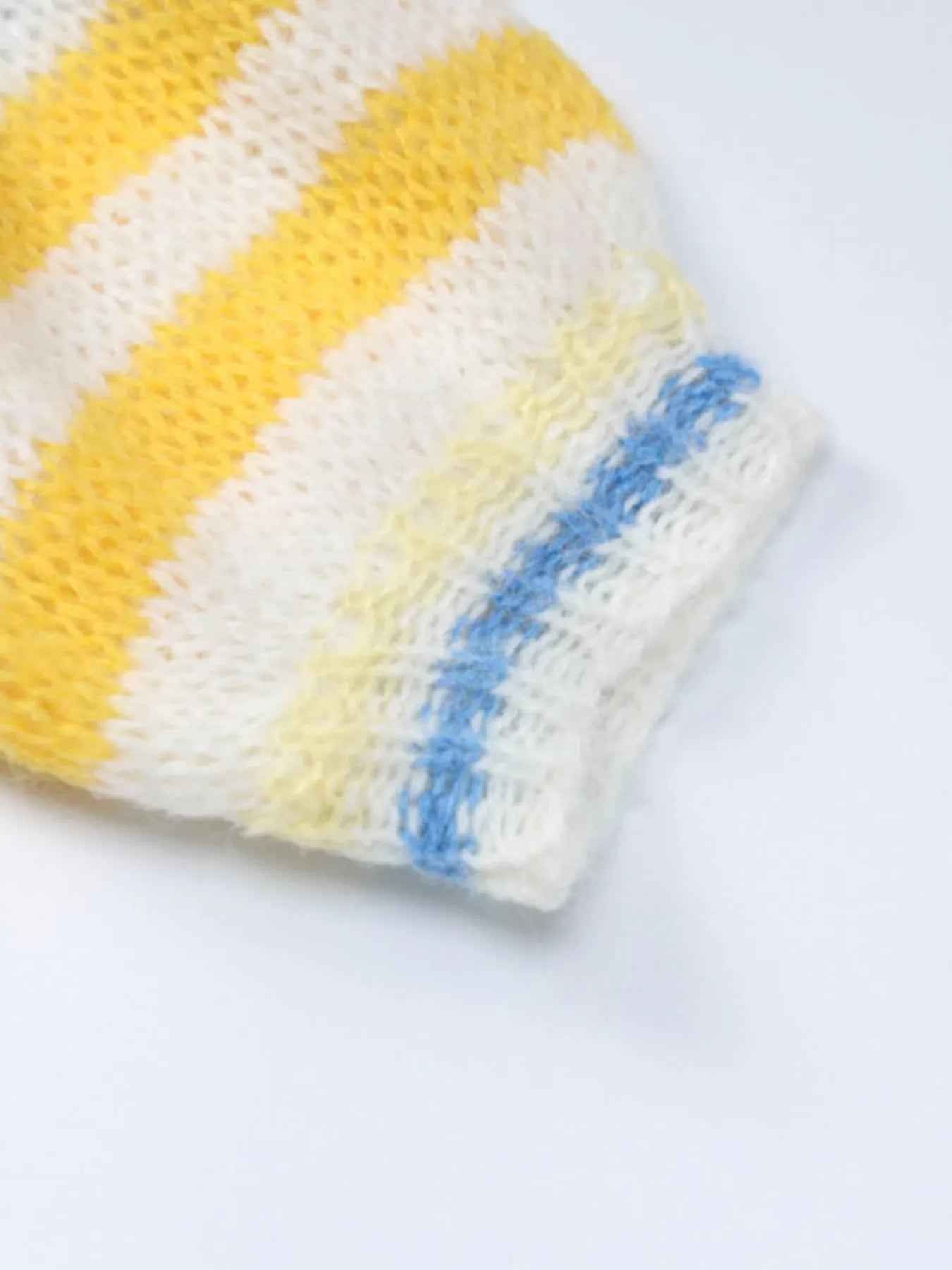Colorful Abstract Pattern Striped Sweater
