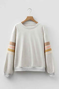 Maci Patchwork Drop Shoulder Sweatshirt Light Grey 3e85cc8f-b6e7-4255-bf18-210dac9cc9ce_eafac134-a5bd-4192-acb9-adc7895bde0e
