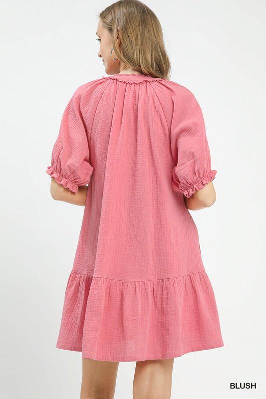 Cotton Gauze Mini Dress 3ee3d019-6f7f-4651-83cb-382c0615ce02-Max