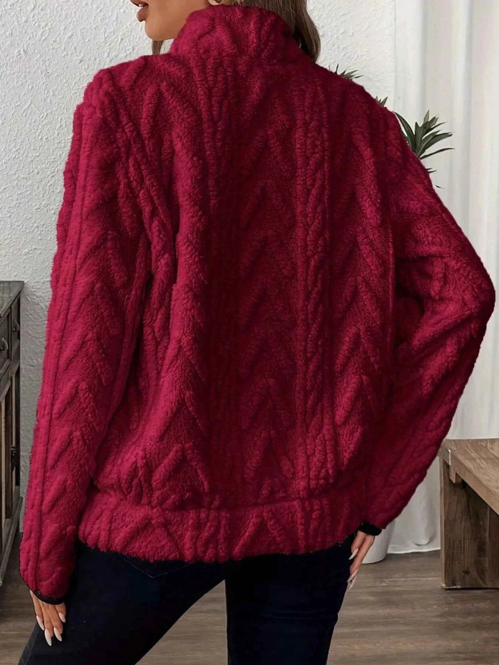 Full Size Half Zip Kangaroo Pocket Sweatshirt Plus Size 3ee9368a-36ff-4ec8-9853-5a957a97f9ad-Max-Origin