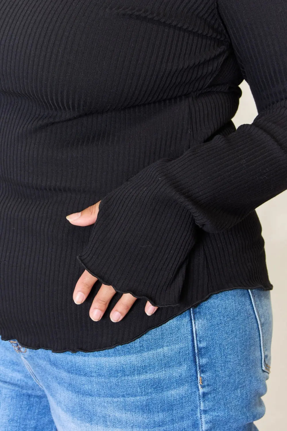 Culture Code Full Size Ribbed Round Neck Long Sleeve Top 3eedaa1fe66b4265b8fa20ff2ff822a8-Max