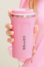 Pink Portable Travel Insulated Coffee Tumbler Cup 3ef8a6528f91a8b0