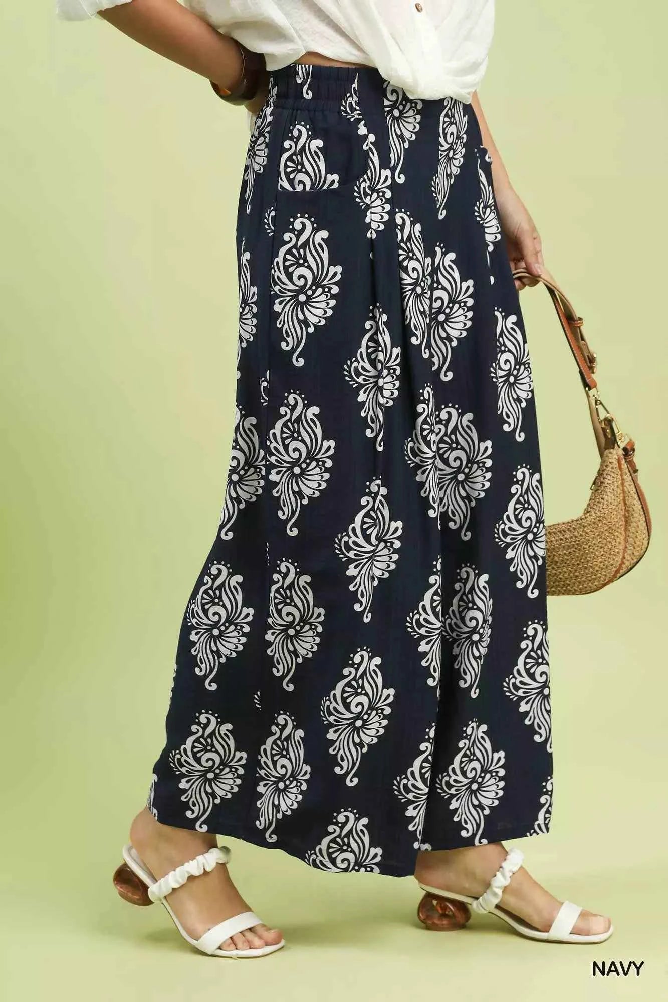 Umgee Abstract Print Wide Leg Pants 3f008daf-d0c9-4dc7-9fe4-6e70ac68646f-Max-Origin
