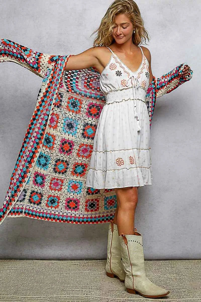 POL Open Front Crochet Cardigan with Weave Knit Patterns 3f0375f7-be46-4ae5-a730-9601528d14b8-Max-Origin