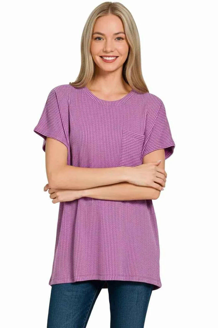 Zenana Raised Rib Front Pocket Boxy Top 3f0dc243-153d-4b25-b133-970b9230bcf8-Max-Origin