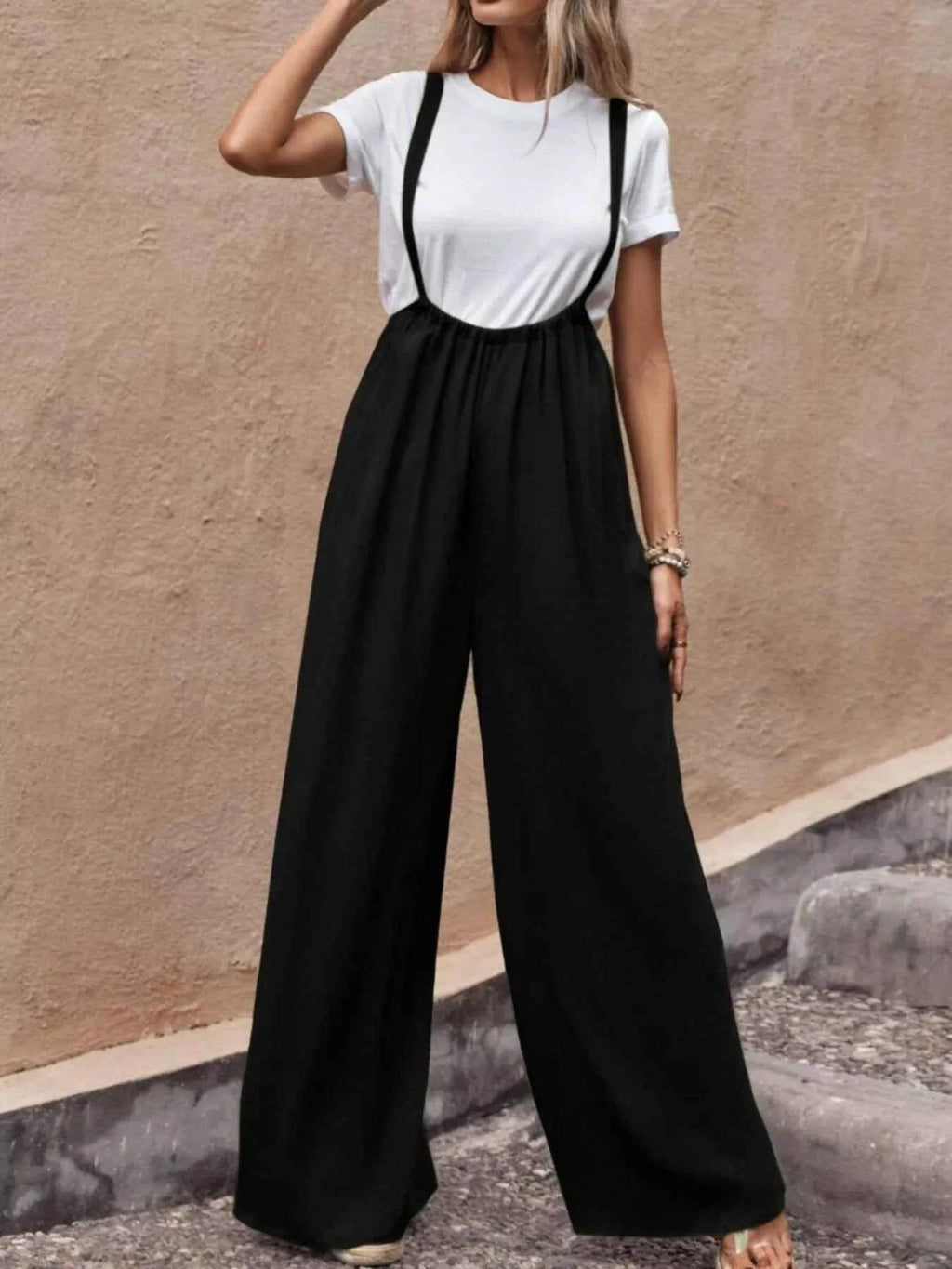 Wide Leg Suspender Overalls Black 3f2c1236-231f-4a20-b4c7-45fe76576d4d-Max-Origin
