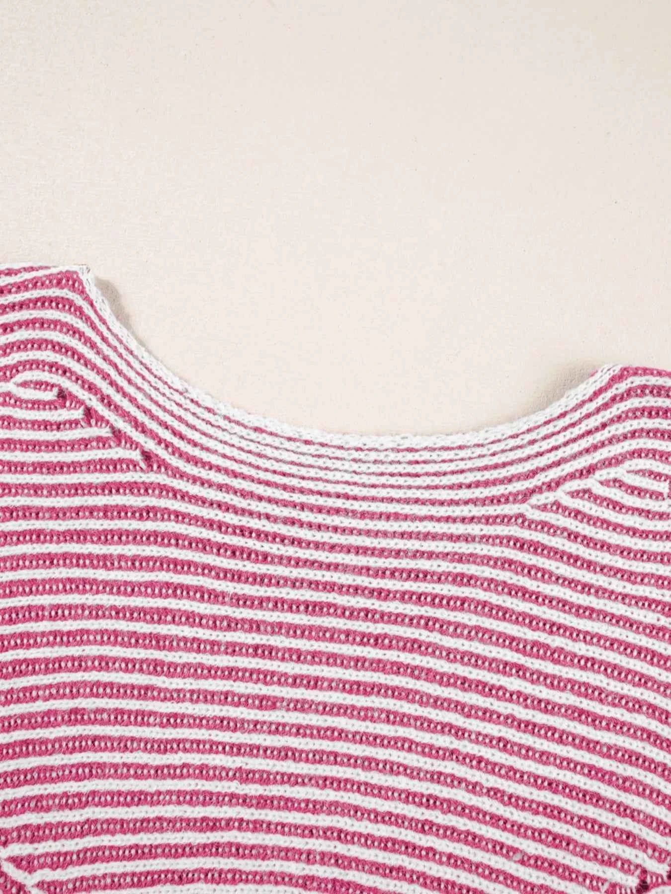 Striped Boat Neck Casual Sweater 3f3680fb-9c90-4a74-a0e8-8ae30aa14da8-Max-Origin