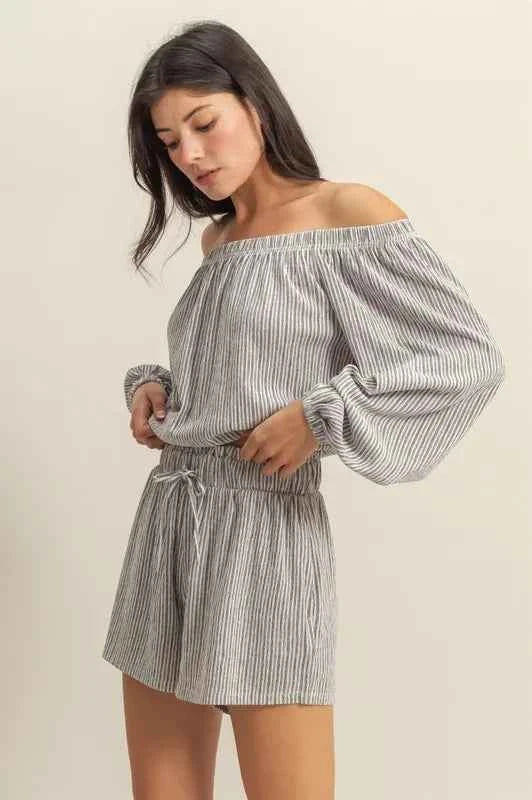 HYFVE Off Shoulder Top and Shorts Set 3f5853b1f5bc4d6db9f58fd1a9c4e134-Max-Origin