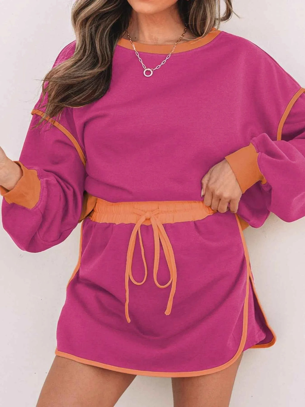 Contrast Trim Long Sleeve Top and Skort Set 3f634181-e524-42cb-8b70-88f1736c8ddd-Max-Origin