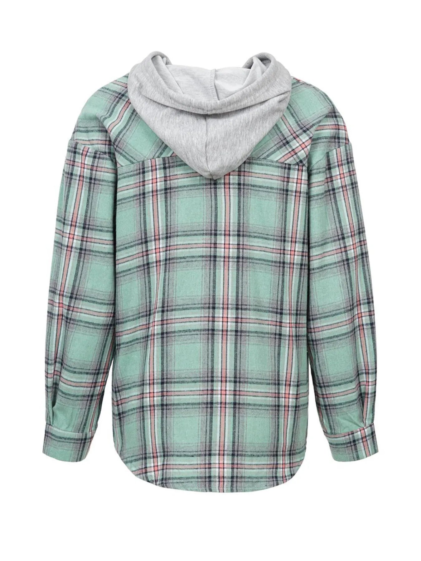 Plaid Button-Up Hooded Shirt 3f694771-568b-4983-85d4-6ee8a52a448e-Max-Origin