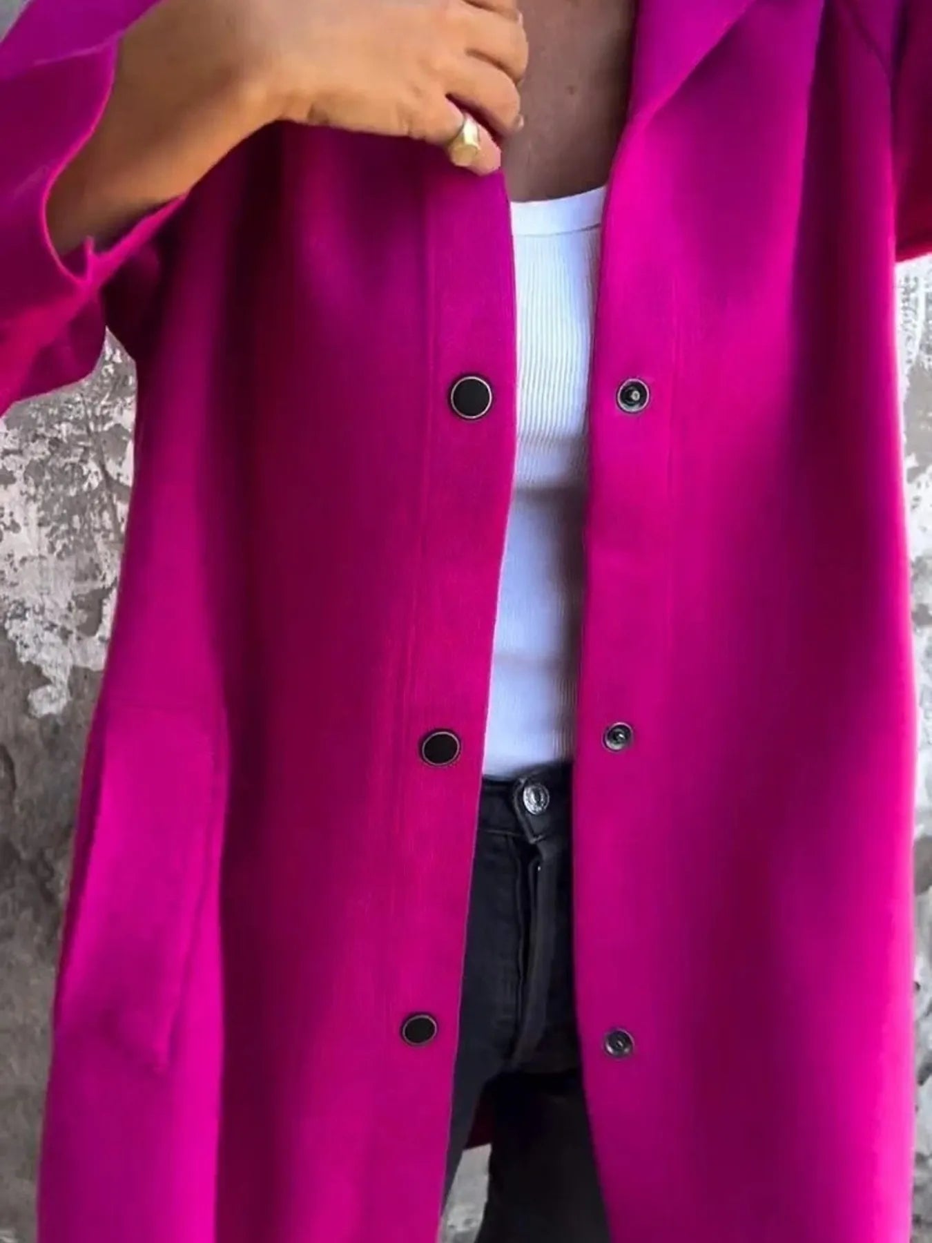 Full Size Snap Down Long Sleeve Hooded Outerwear Plus Size 3f6e35ca17054aaab7abacd5bb735b1d-Max-Origin
