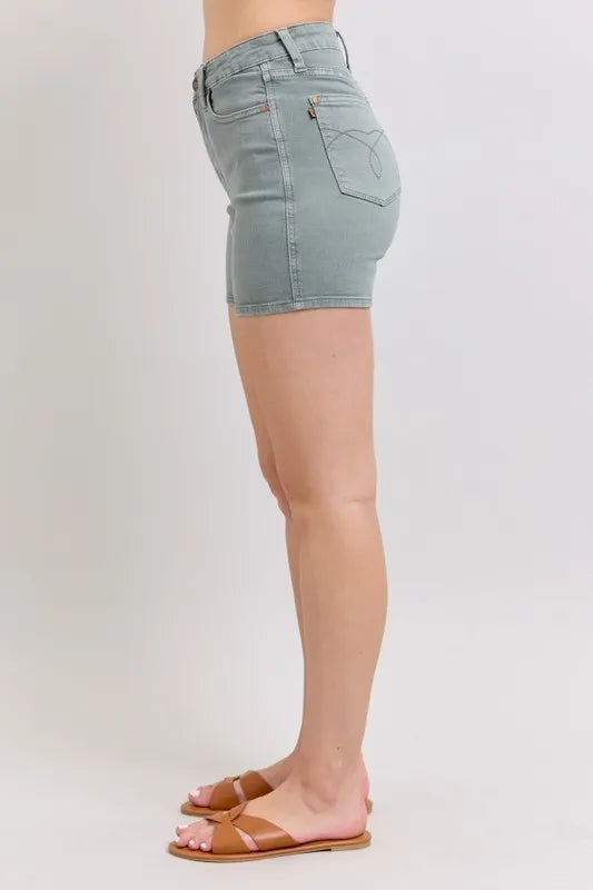 Judy Blue Full Size Hw Garment Dyed & Back Pkt Embroidery Shorts Plus Size 3f80fcf9-a6cb-4e64-a52f-b2653d6bd9be-Max-Origin