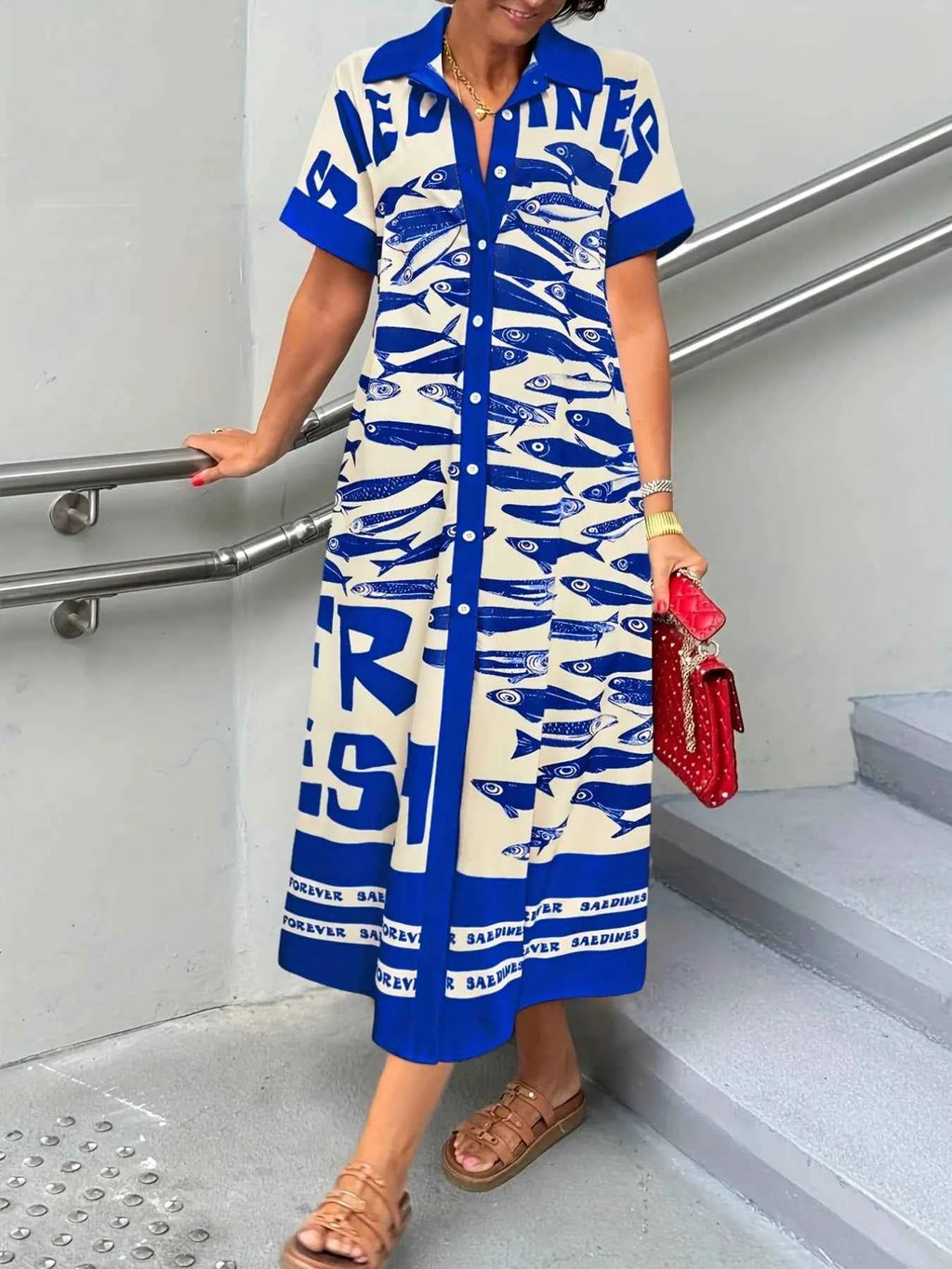 Printed Button Down Shirt Dress 3f87da1a-3f10-4072-b0a3-e03f023501f2-Max-Origin