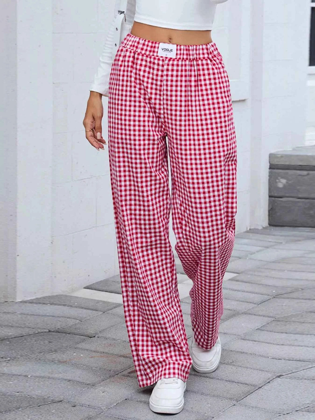 Plaid Wide Leg Casual Pants 3f96bdfc-60c6-4745-bbd3-d23796ae8233-Max-Origin