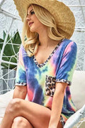 BiBi Tie Dye Print V Neck Top With Front Patch Pocket CHARCOAL TIEDYE 3fcb25c25978416398bb2f60cd19bf80-Max-Origin