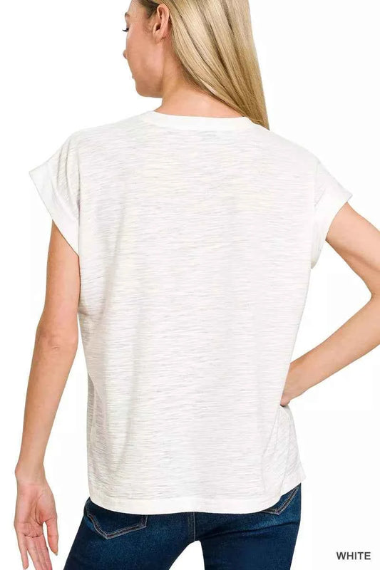 Slub Cuffed Sleeve Tee 3feca8b5aa9a49c18f770788420ce4f2-Max-Origin