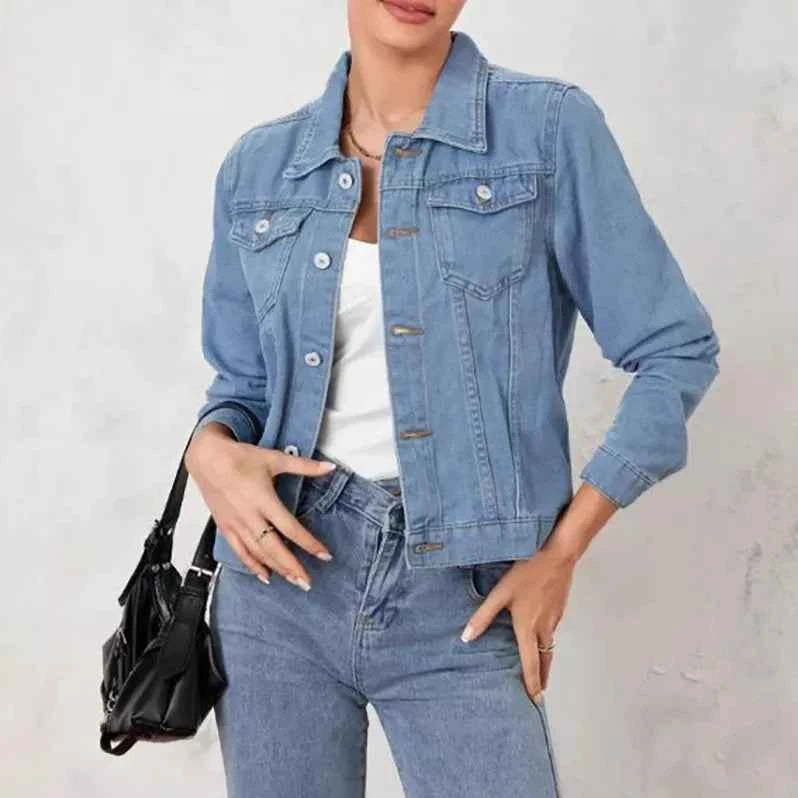 Button Up Long Sleeve Denim Jacket Light Blue 3ff7ae5c-0fad-4acc-9e49-6dedb0e69ec5-Max-Origin