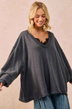 BiBi Mineral Washed French Terry Oversized Sweatshirt 400138ddcd6f4e5fa53a38c664c1b80b-Max-Origin