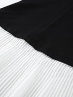 Pleated One Button Blazer Dress 4002edff8e9143469b31852a831505e3-Max