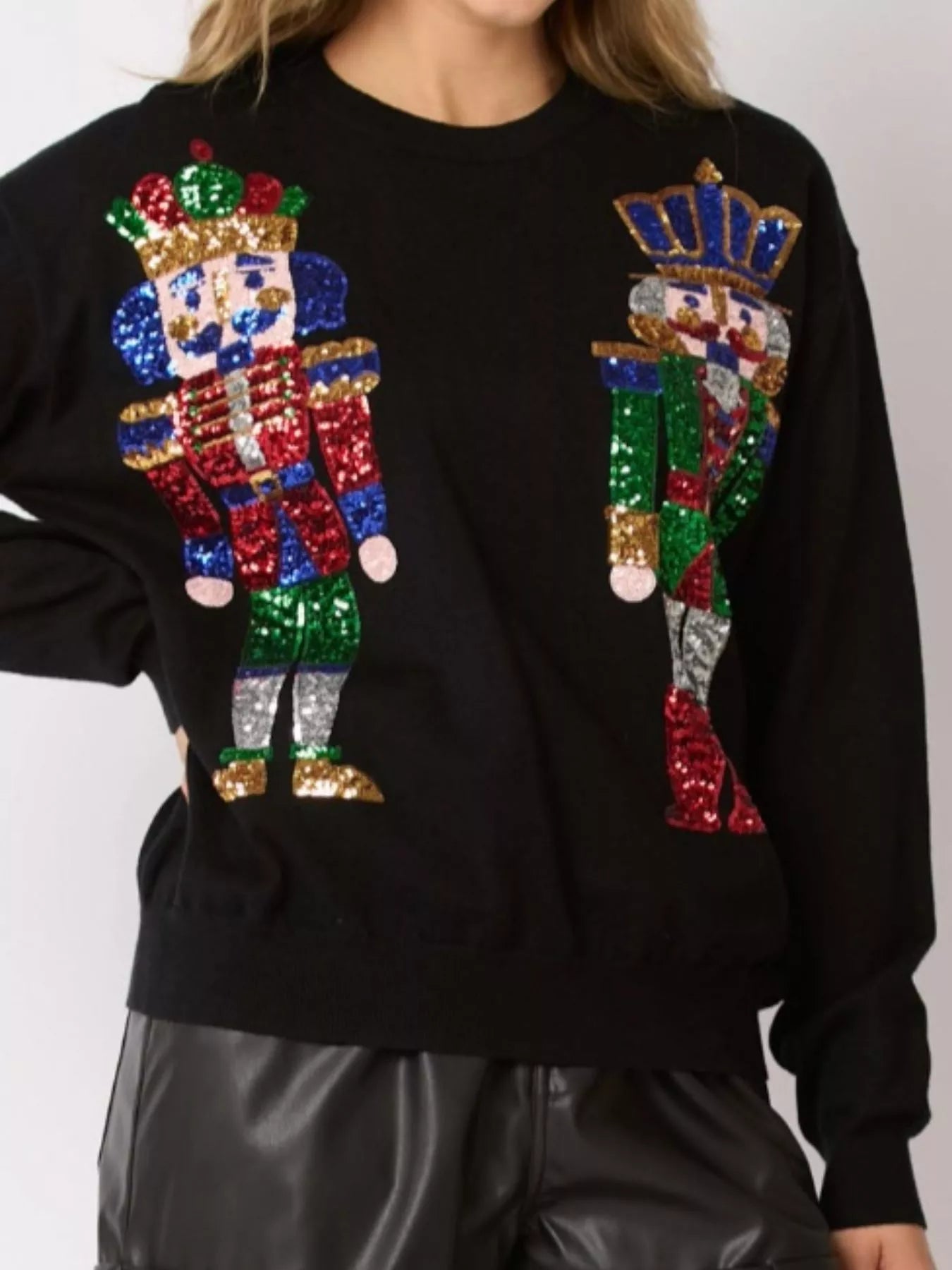 Sequined Nutcracker Long Sleeve Sweatshirt 401c105c-fd9a-482a-8a9d-a81a758fc345-Max-Origin