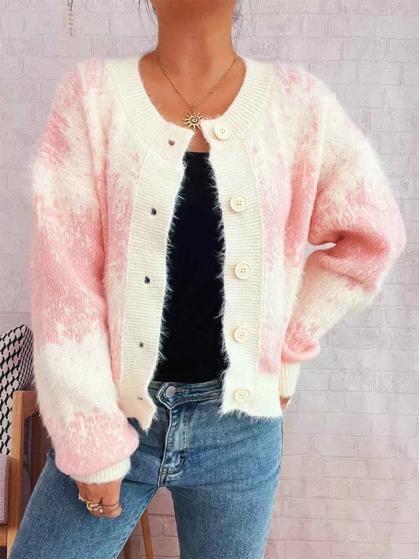 Ribbed Hem Button Up Cardigan 401dfd346f184014953f5af50f13eaa7-Max-Origin