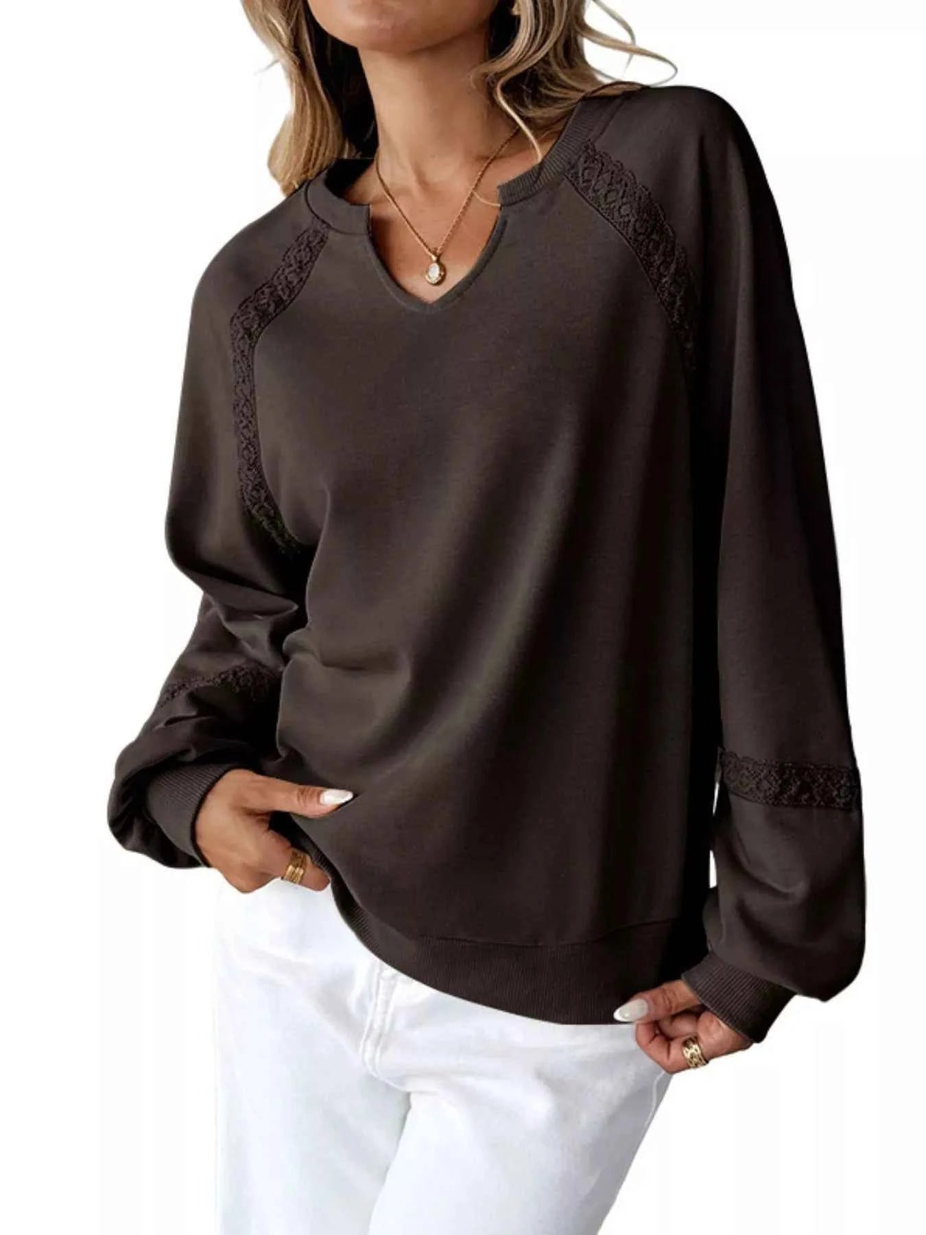 Notched Raglan Sleeve Sweatshirt 403273f0-c479-4a7c-b7e5-a59ddcadf9b3-Max-Origin