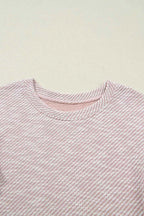 Twilled Print Lace Trim Ruffled Short Sleeve Blouse 404055a4-f393-4e88-86c9-2c0725172835-Max-Origin