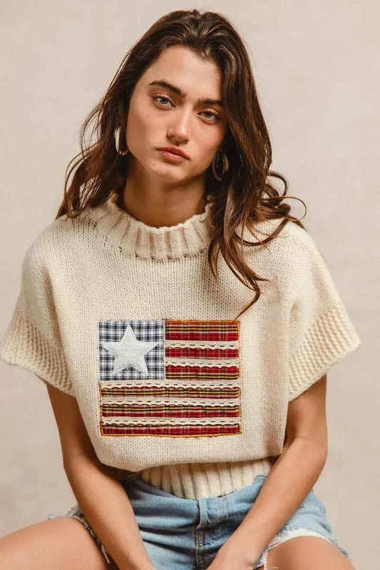 American Flag Patchwork Drop Shoulder Sweater 40651e16a2ae4c55a46fdaf8113b4f0a-Max-Origin