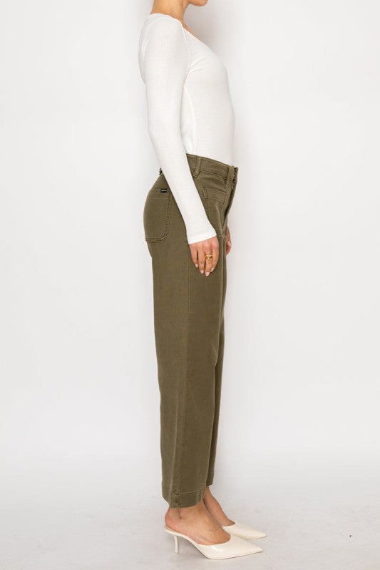 Margot High Rise Crop Palazzo PFD Jeans 407320bc-0767-402f-b6f7-3e0b0593e40f