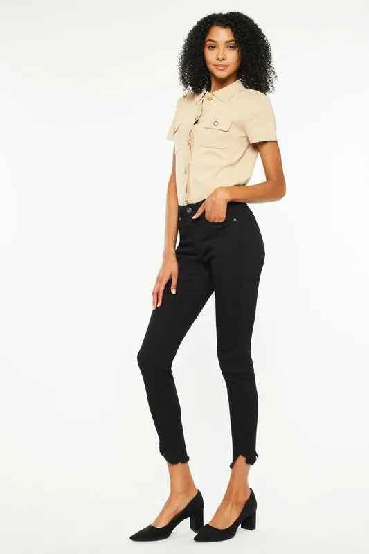 Kancan High Rise Frayed Hem Skinny Jeans 408fe52c-0ed6-4293-8b48-5eb52a97d326-Max-Origin