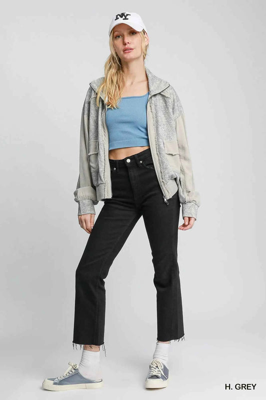 Two-Way Jacquard Zip-Up Jacket 40d22bc6-f805-440b-9c95-ff3320682a5a-Max-Origin