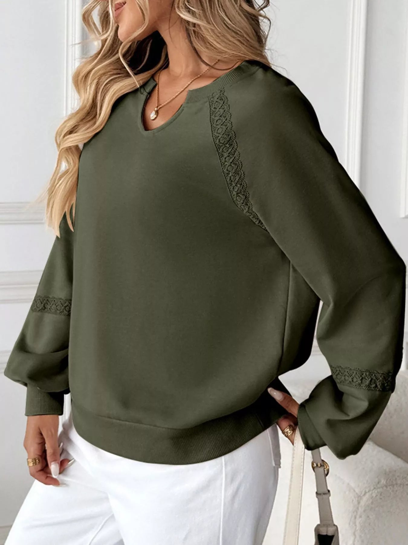 Notched Raglan Sleeve Sweatshirt 40e471c0-6d5a-4462-9977-f2152c6d2552-Max-Origin