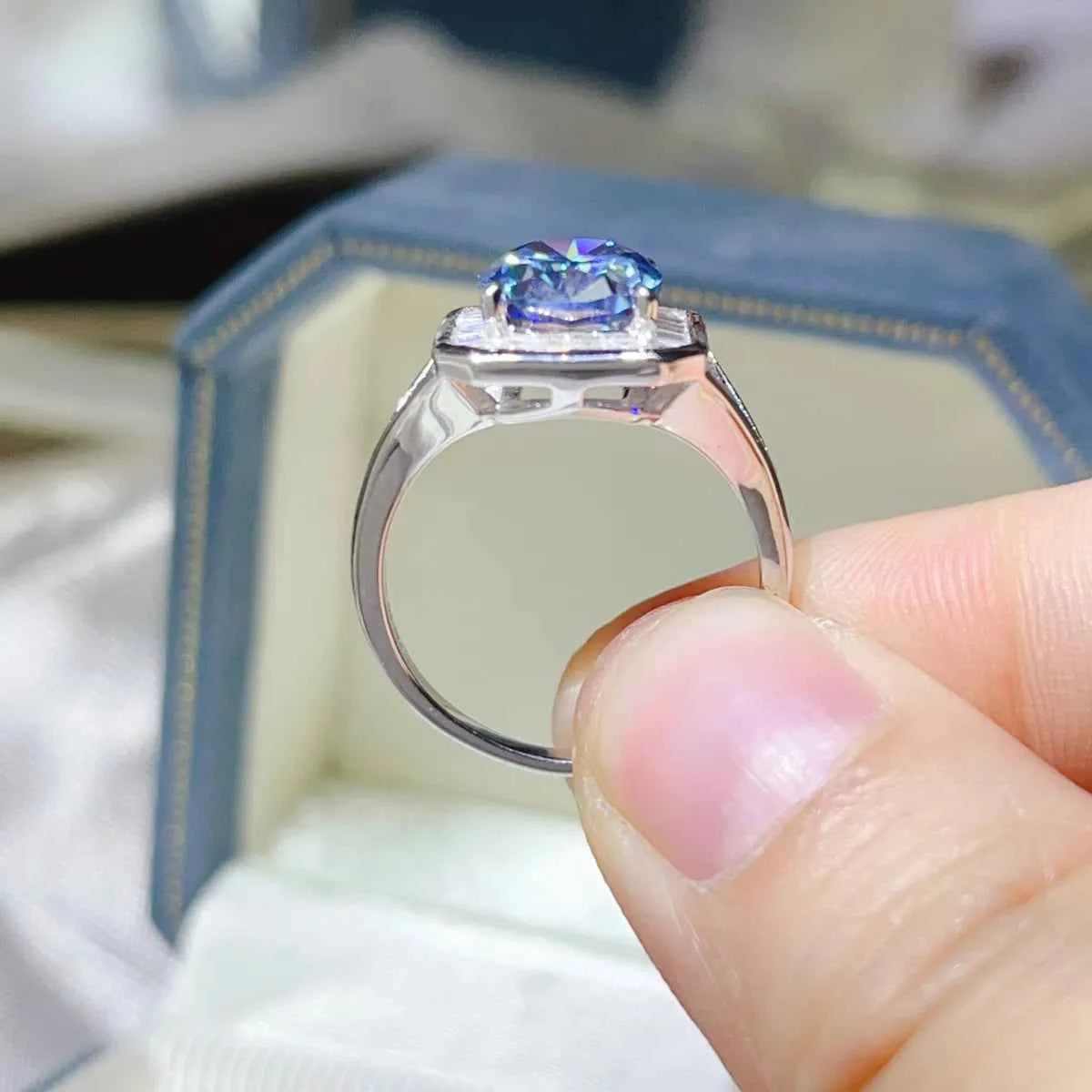 3 Carat Moissanite Square Ring 40ef71ca-38d5-465a-b9ac-838e3171167e-Max-Origin