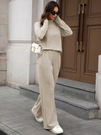 Ribbed Turtleneck Dropped Shoulder Top and Pants Sweater Set 40f5b213-68fa-4952-aa09-6b15be5c3b2c-Max-Origin