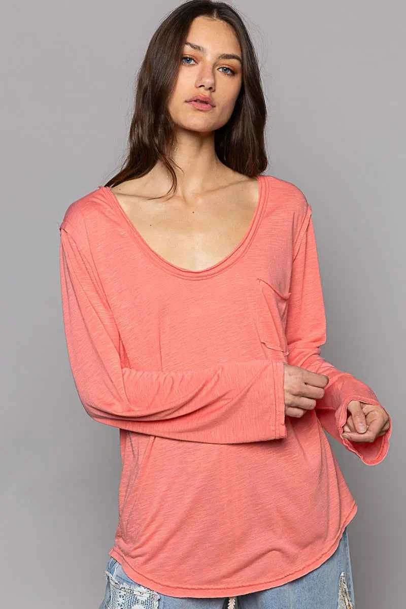 POL Chest Pocket Long Sleeve T-Shirt 40fd7764-11f7-499a-8eb1-97f4a6d0cb89-Max-Origin